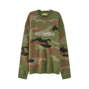 Noe Logo Camouflage Knit Sweater