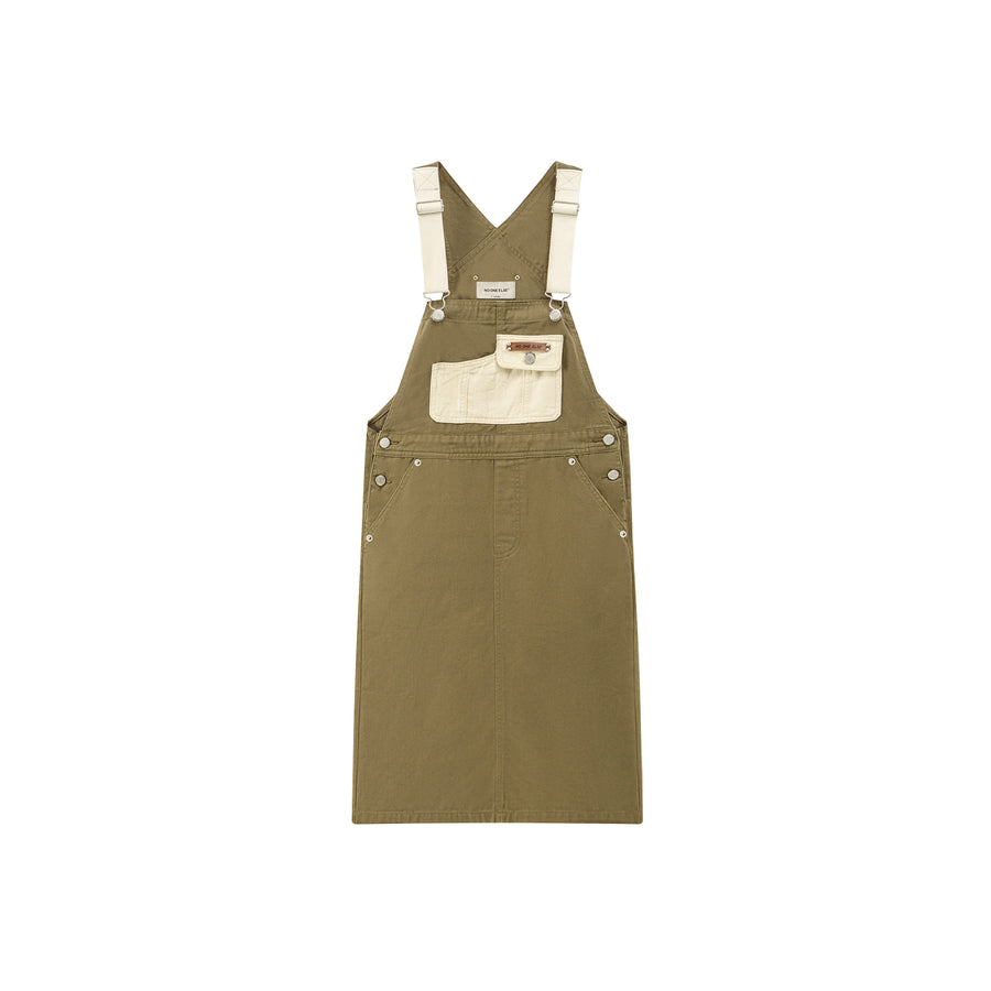 CHUU Noe Front Pocket Overall Dress