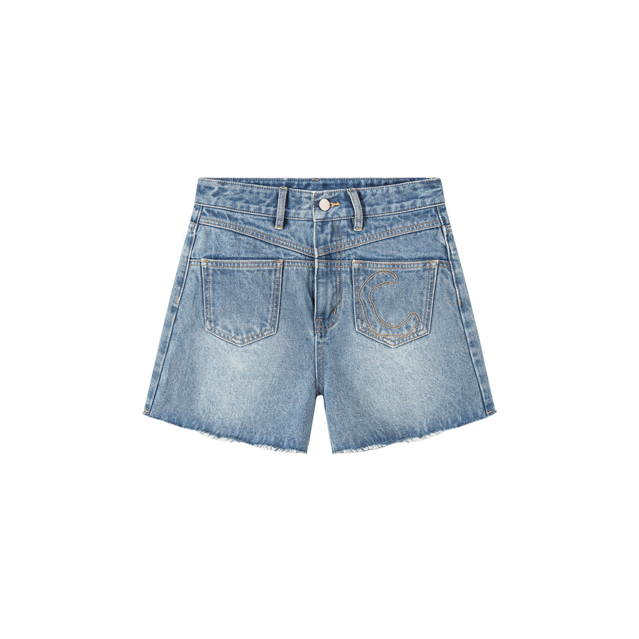 CHUU Front Pockets Denim Shorts