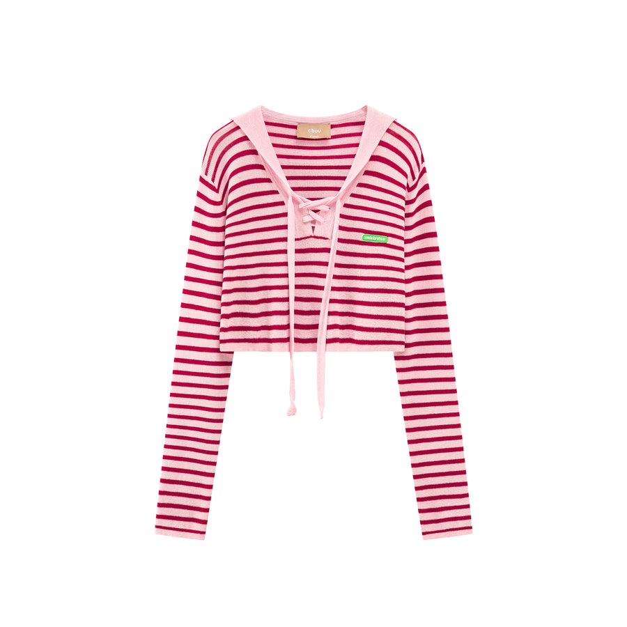 CHUU Sailor Striped Knit Sweater