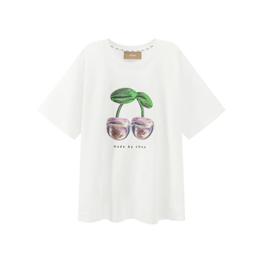 CHUU Cherry Logo Overfit T-Shirt