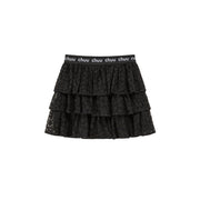 Star Lace Frill Mini Skirt