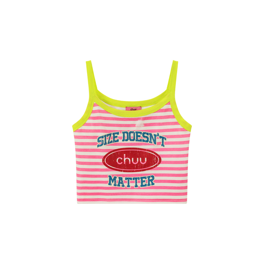 CHUU Striped Sleeveless Crop Top