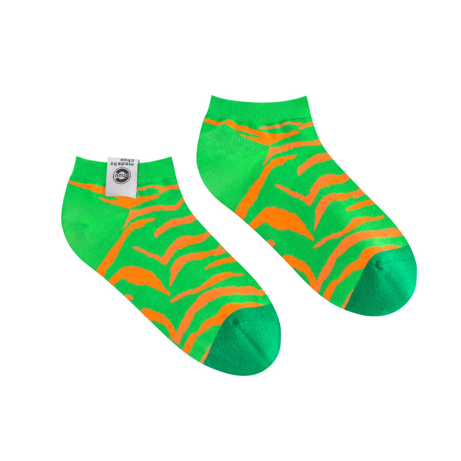 CHUU Colorful Zebra Fake Socks