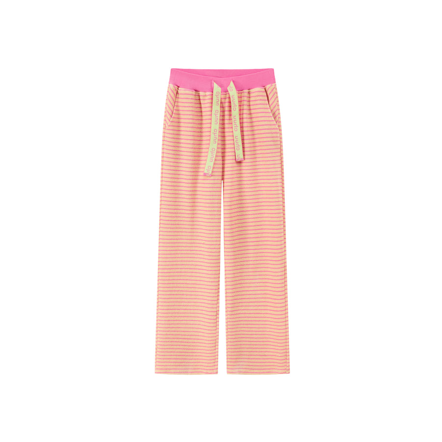 CHUU Workday Wind Stripe Wide Casual Pants