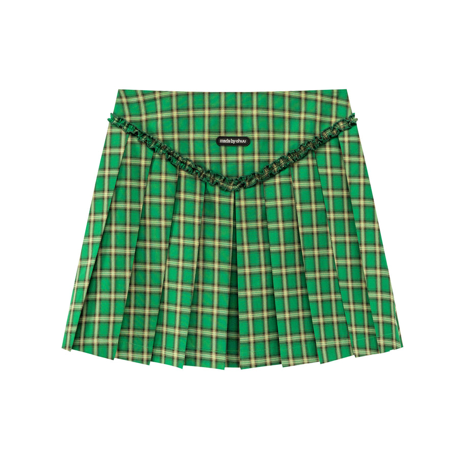 CHUU Made By Chuu Check Tennis Skirt