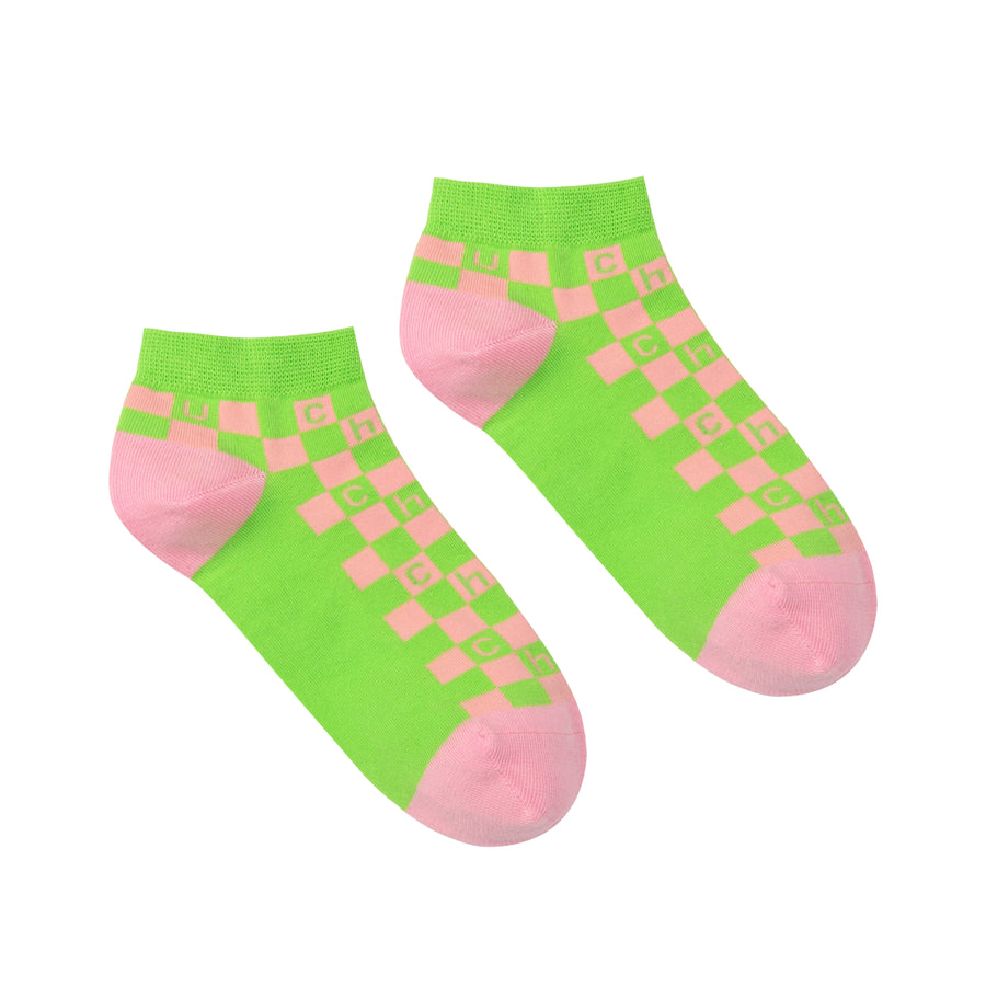 CHUU Checkerboard Fake Socks