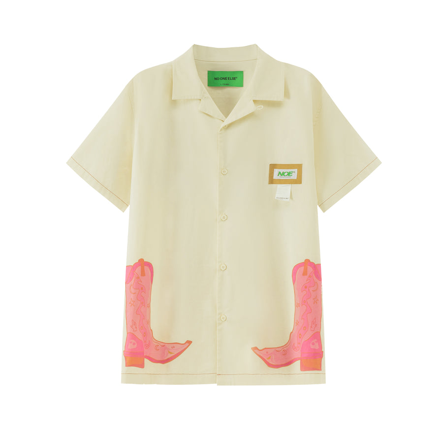 CHUU Boots Print Logo Shirt