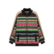 I See The Light Striped Fleece Overfit Jacket