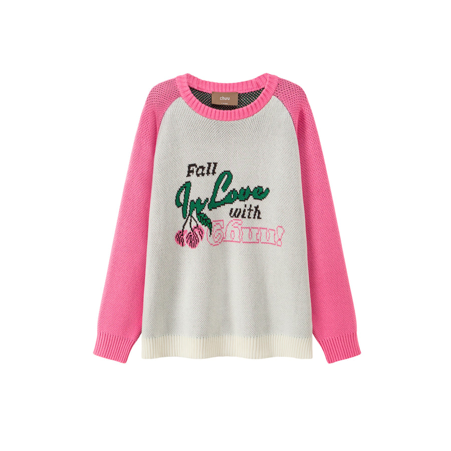 CHUU Fall In Love With You Knit Sweater