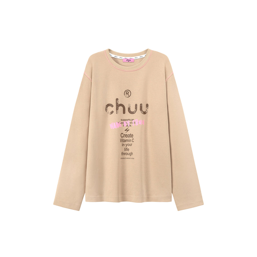 CHUU Colorful Muse Casual Loose Fit T-Shirt