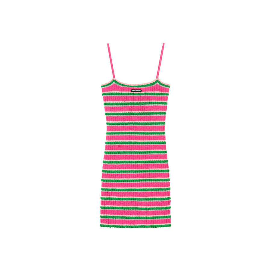 CHUU Rainbow Stripe Dress