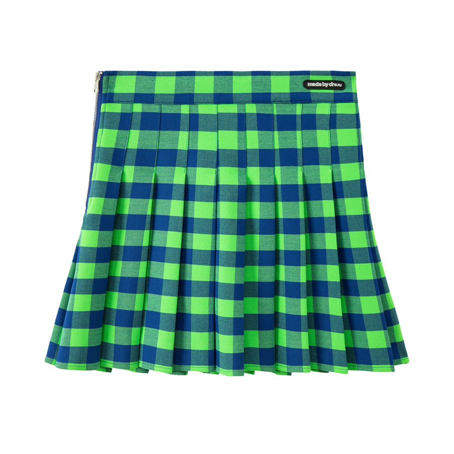 CHUU She Is A Keeper Checkered Skirt