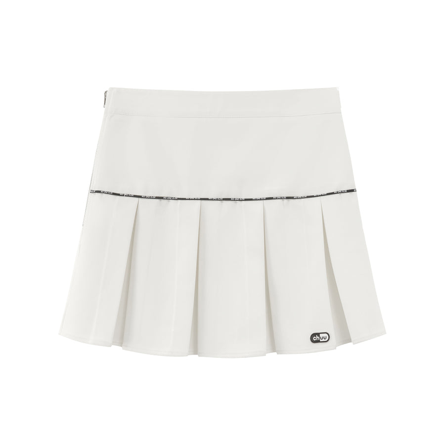 CHUU Maxi Pleats Mini Skirt