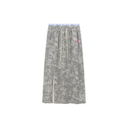 With A Smile Printed Knit Long Skirt