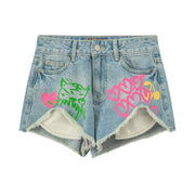 Time To Face Reality Denim Shorts