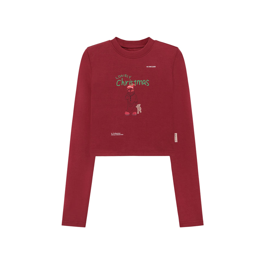 CHUU Christmas Cropped T-Shirt