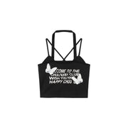 Butterfly Sleeveless Crop Top