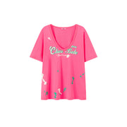 Chuu Babe U-Neck Loose-Fit T-Shirt