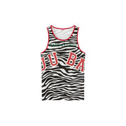 Zebra Sleeveless Loose Fit T-Shirt