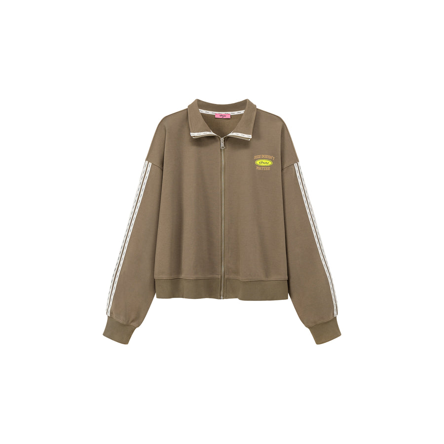 CHUU High Neck Zip-Up