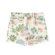 Holiday Flower Denim Short Pants