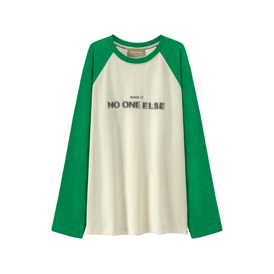 CHUU Lettering Raglan T-Shirt