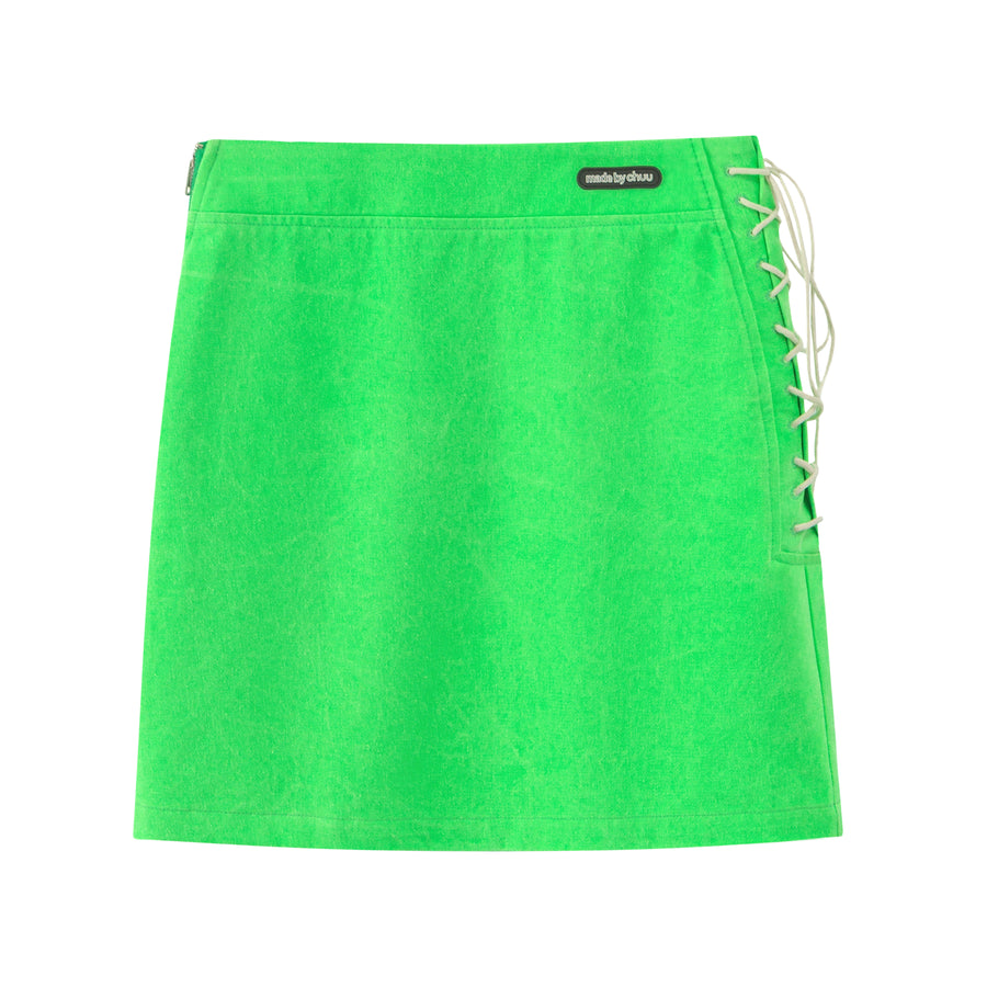 CHUU Candy Shirring Mini Skirt