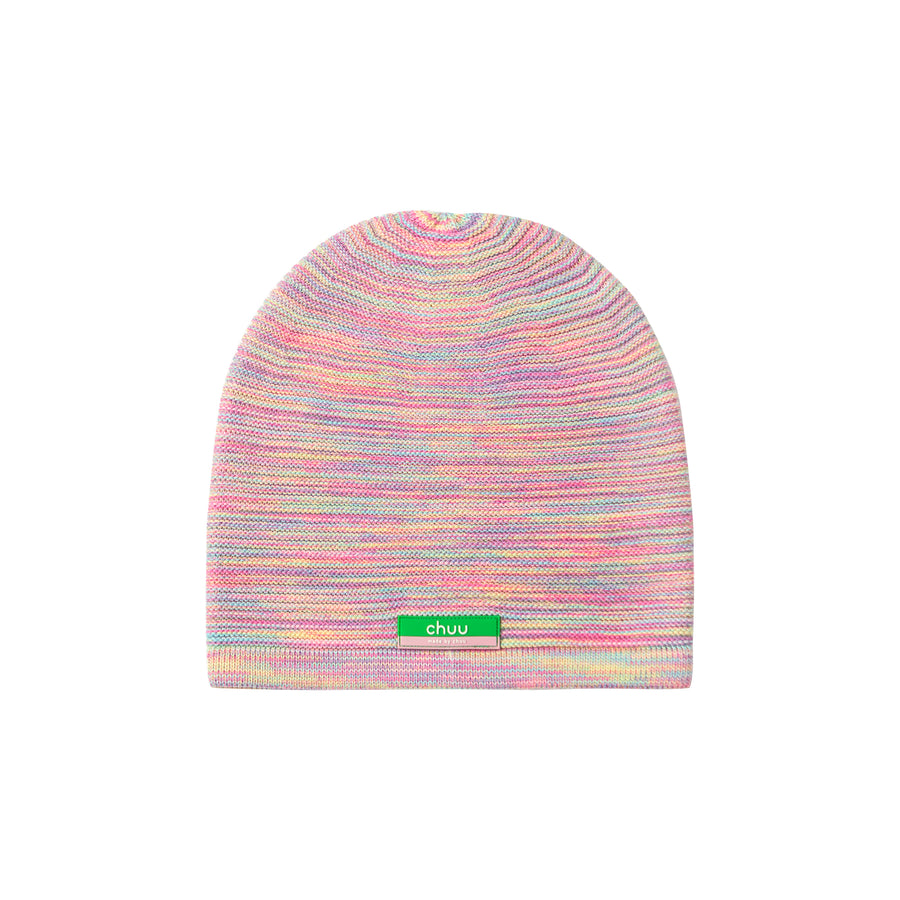 CHUU Colorful Mini Stripes Knit Beanie Hat