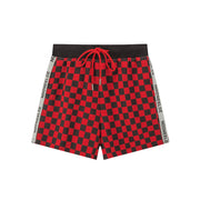 Daily Dose Of Positivity Checkered Bermuda Shorts