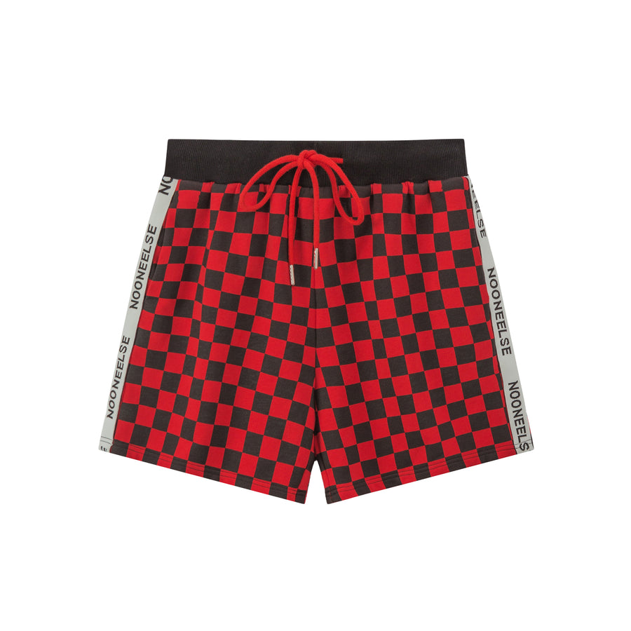 CHUU Daily Dose Of Positivity Checkered Bermuda Shorts