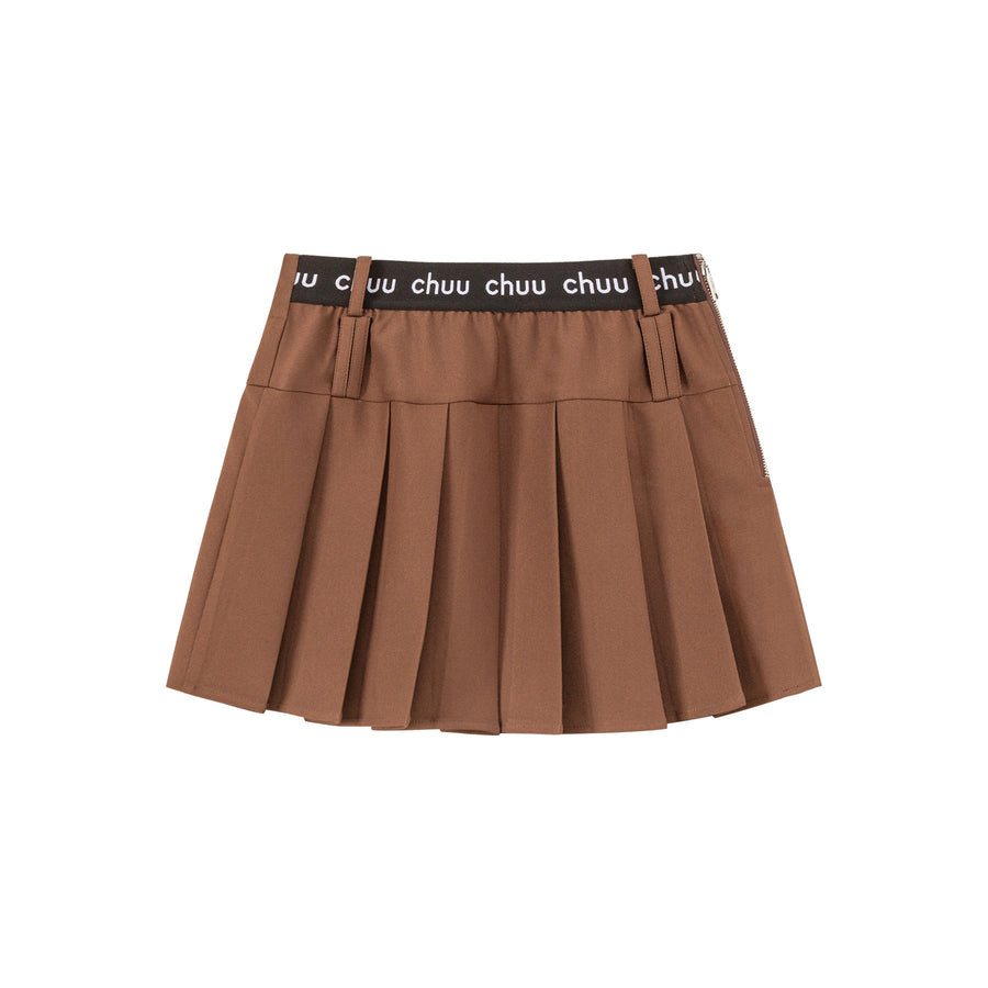 CHUU Pretty Darling A-Line Pleated Skirt