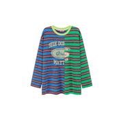 Size Doesnt Matter Color Stripe T-Shirt