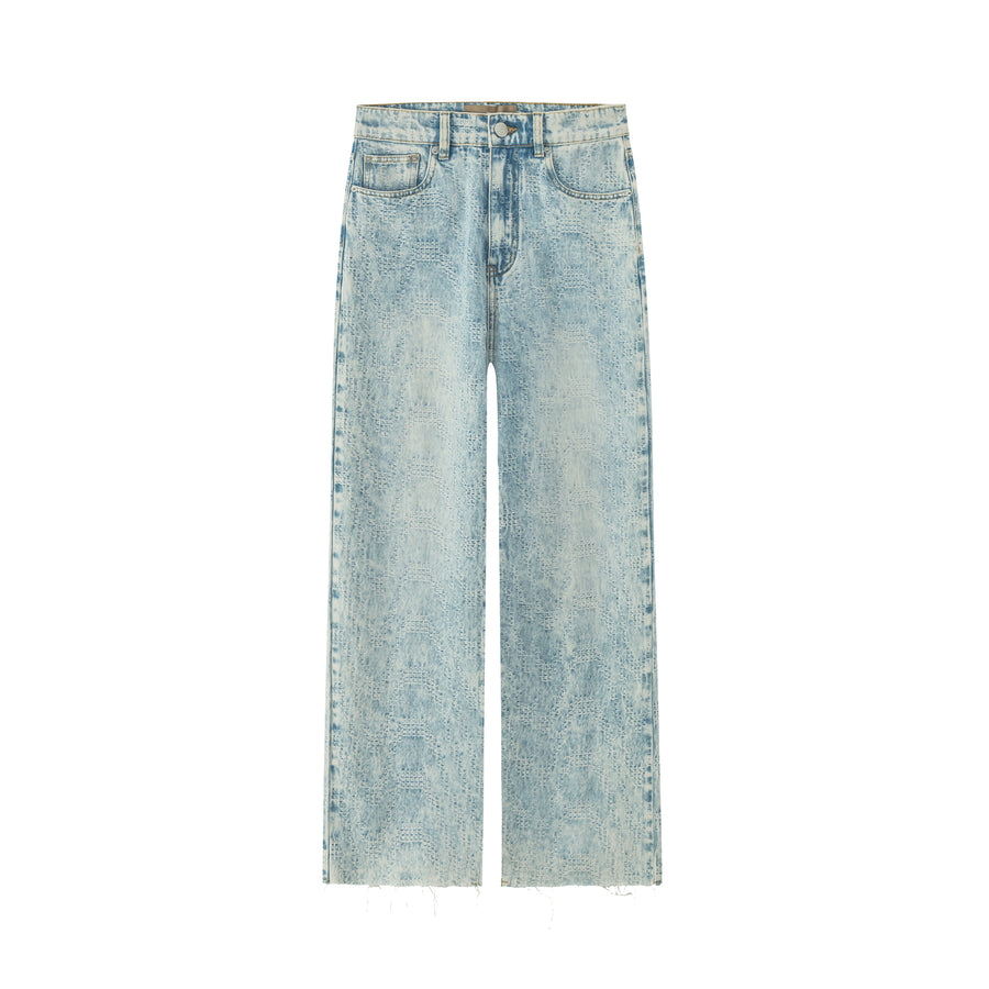 CHUU I Am New Here High-Waisted Wide Jeans