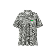 Zebra Print Loosefit Long Shirt