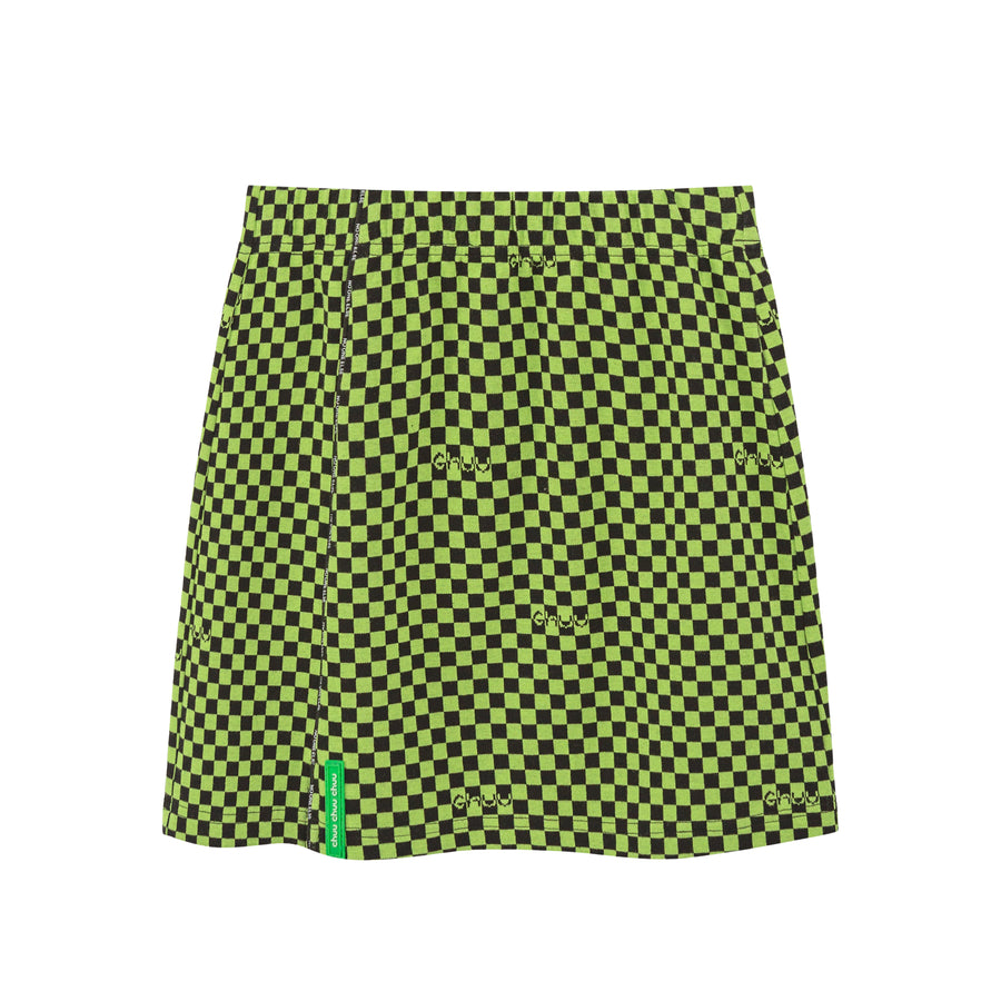 CHUU Some Statements Mini Checkered Skirt