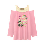 Baby'S Day Off-Shoulders T-Shirt