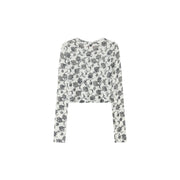 Flower Pattern Cropped Top