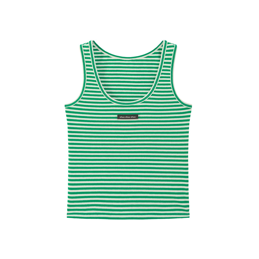 CHUU Pleasure For The Eyes Stripes Sleeveless Top