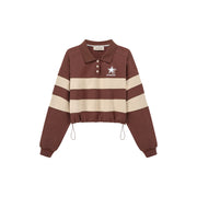 Polo Neck Vintage Sweatshirt