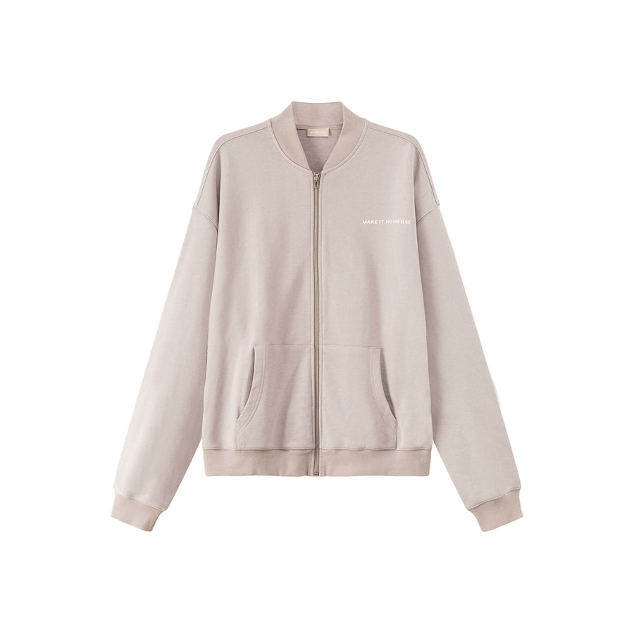 CHUU Loose Fit Club Stretch Zip Up Jacket