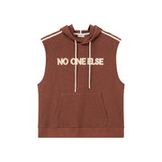 Loose Fit Hoodie Vest