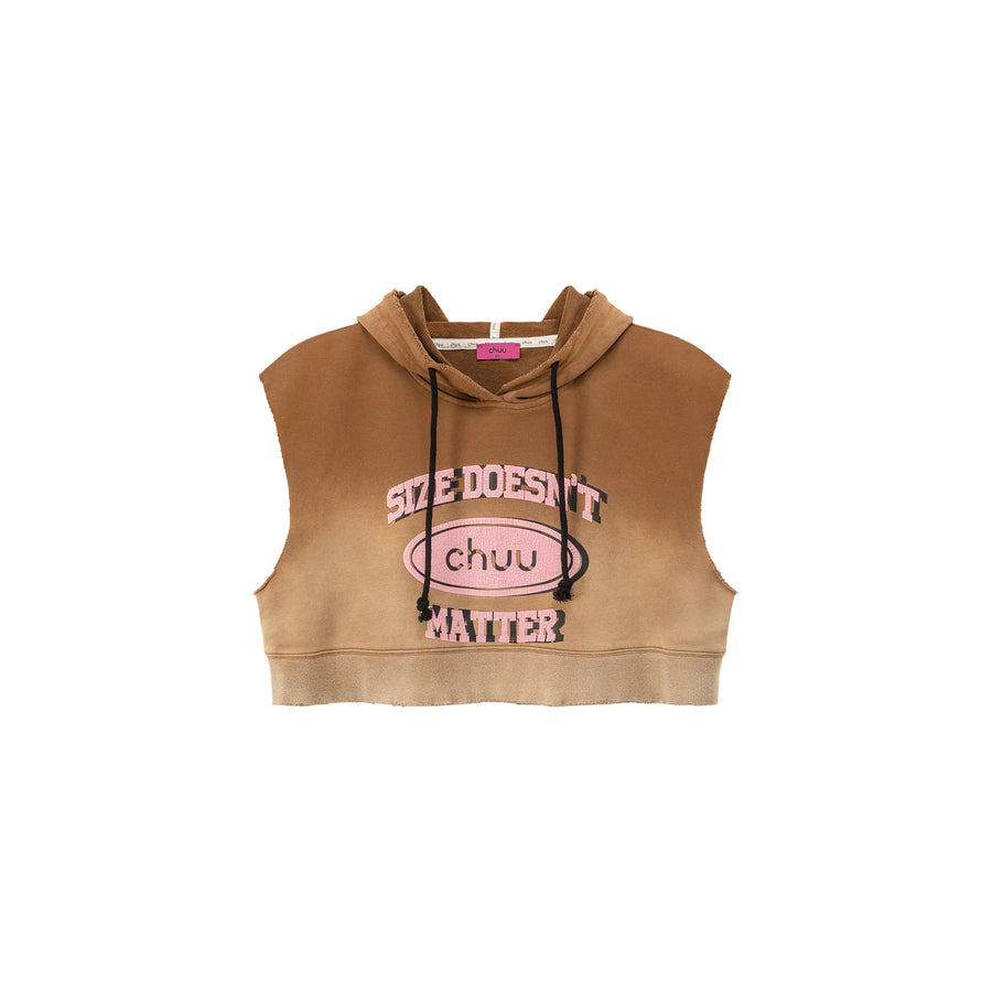 CHUU Size Doesnt Matter Gradient Hooded Vest