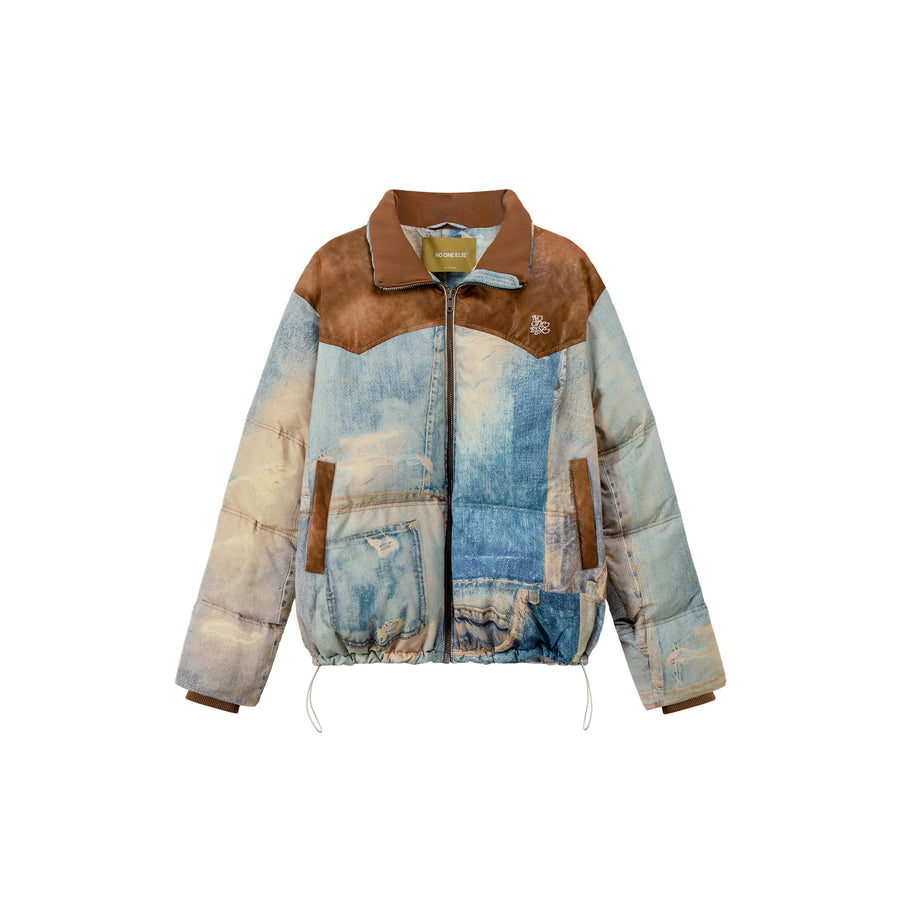 CHUU Printed Overfit Wellon Padded Jacket