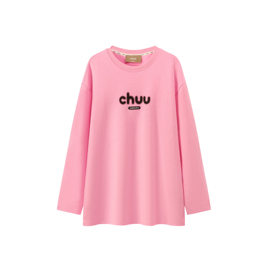 CHUU Blurry Long-Sleeved Sweatshirt