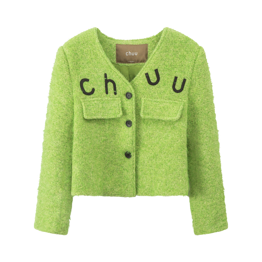 CHUU Sweet Chuu Girl Tweed Jacket