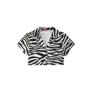 Zebra Cropped Shirt