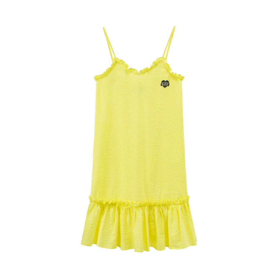 CHUU Sweet Summer Frills Cami Dress