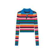 A Dose Of Happiness Rainbow Stripe Knit Top