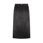 Star Split Long Skirt